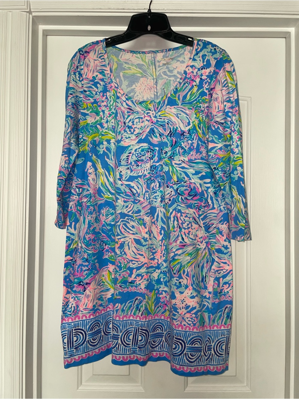 Lilly Pulitzer Cotton Beacon Summer Dress All Together Now Sz Large
